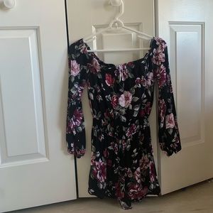 LA HEARTS Floral Romper
